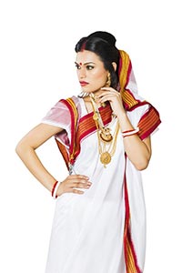 Bengali Woman Traditional Sari