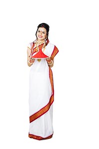 Bengali Woman Colour Greeting