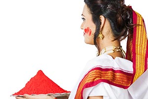 Bengali Woman Plate Colour