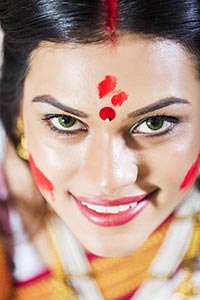 Indian Bengali Woman Festivals