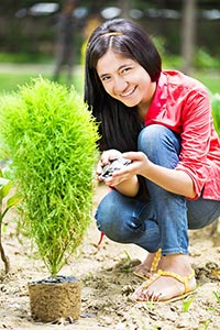 Girl Environmentalists Money Plant-life