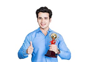 Student Trophy Thumbs up
