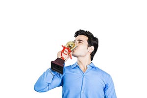 Student Kissing Trophy