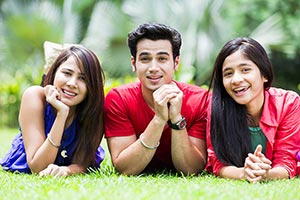 Friends Lying down Park