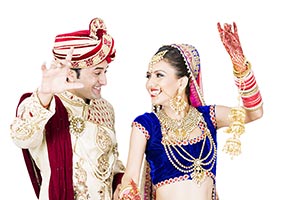 Indian Wedding Couple Dancing
