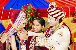 Varmala Indian Wedding Ceremony