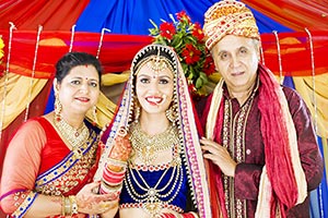 Indian Parents Daughter Wedding