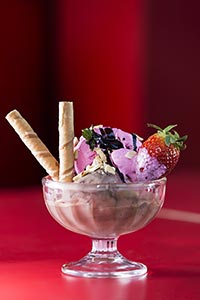 Bowl ; Chocolate Stick ; Close-Up ; Color Image ; 